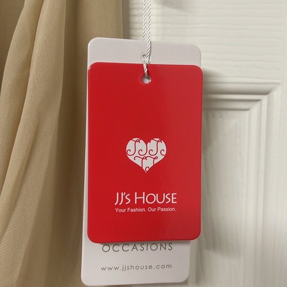 A-line V-Neck Floor-Length Chiffon Junior Bridesmaid Dress With Ruffles - Picture 3 of 4